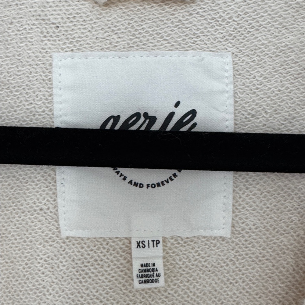 aerie Cream Button-Front Cardigan Sweater - Picture 4 of 6